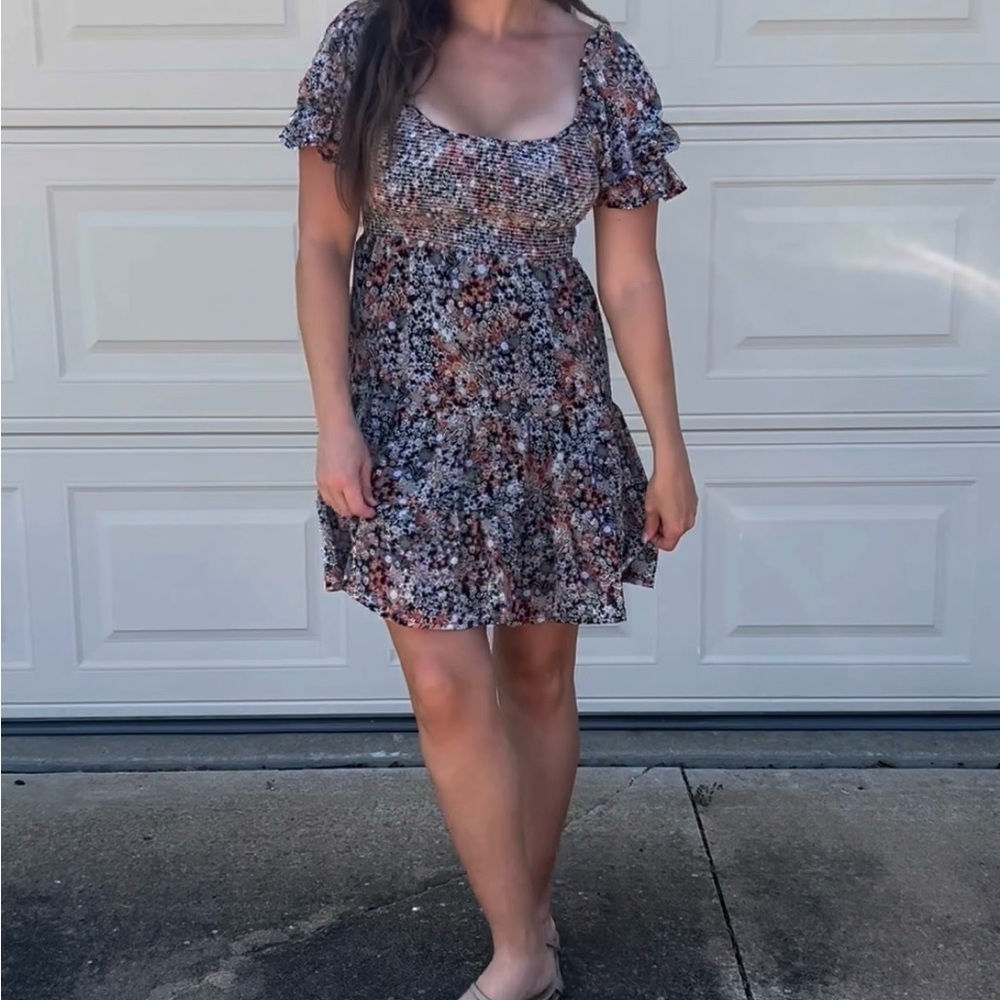 Altar'd State Multicolor Floral Mini Dress
